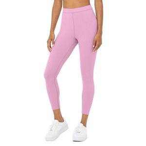 alo Ribbed High-Waist 7/8 Blissful Legging Pink Lavender SZ XS